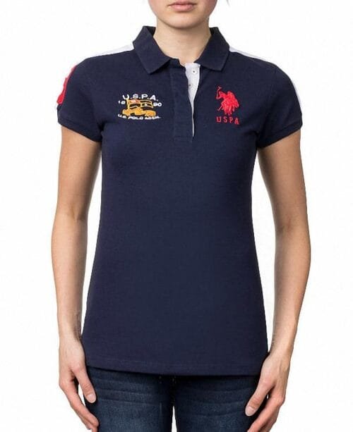Polo US Polo Assn Flag Logo azul