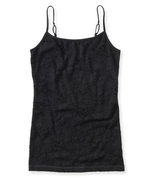 Basica Aeropostale Lace front cami negro