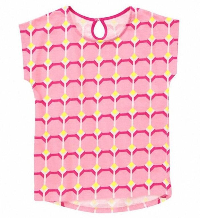 Camiseta Gymboree Geo Print rosado