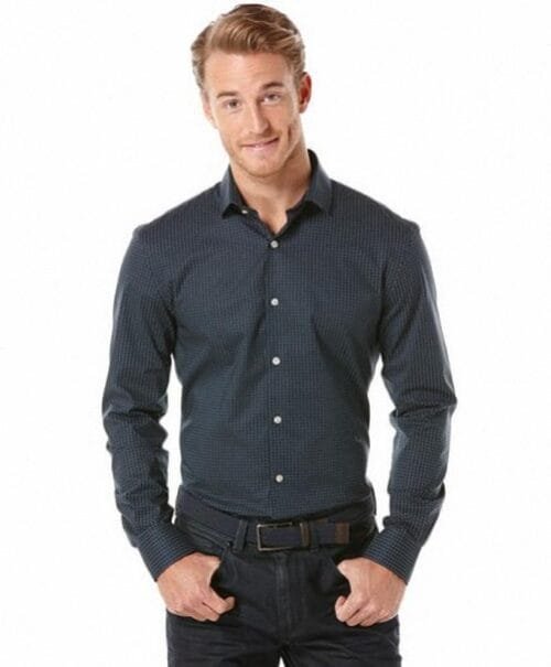 Camisa Perry Ellis Mini Dot Print