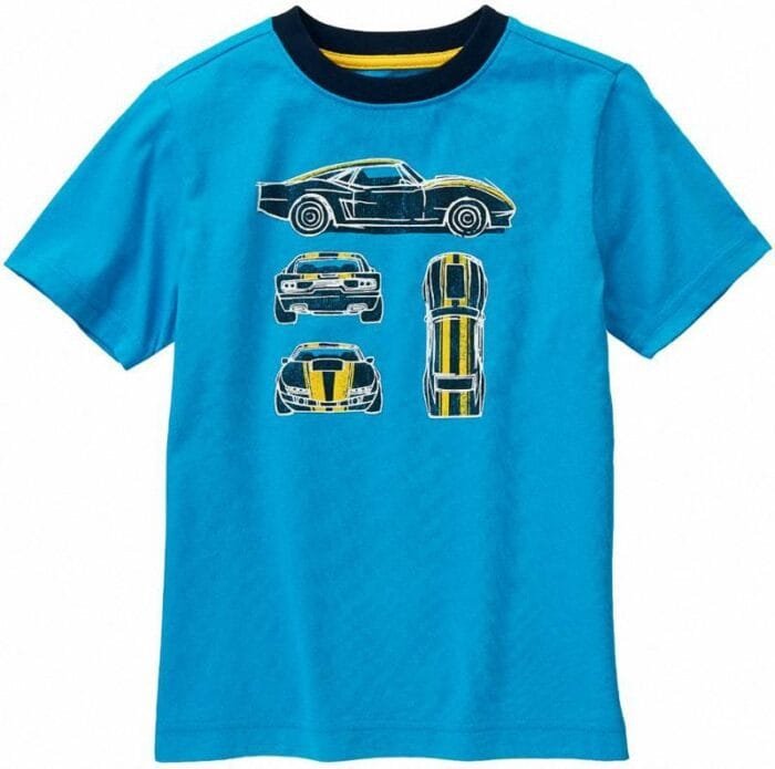 Camiseta Gymboree Racecar manga larga celeste