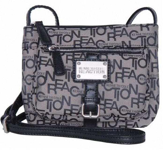 Cartera Kenneth Cole Freight Jacquard CrossBody beige