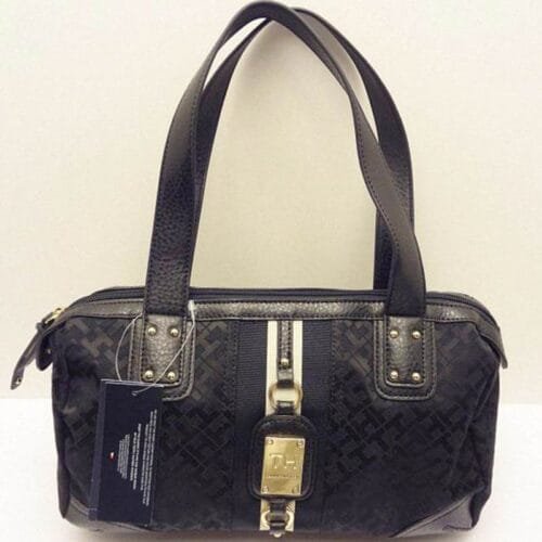 Cartera Tommy Hilfiger Bowler Satchel negro