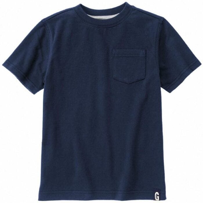 Camiseta Gymboree con bolsillo manga corta gris