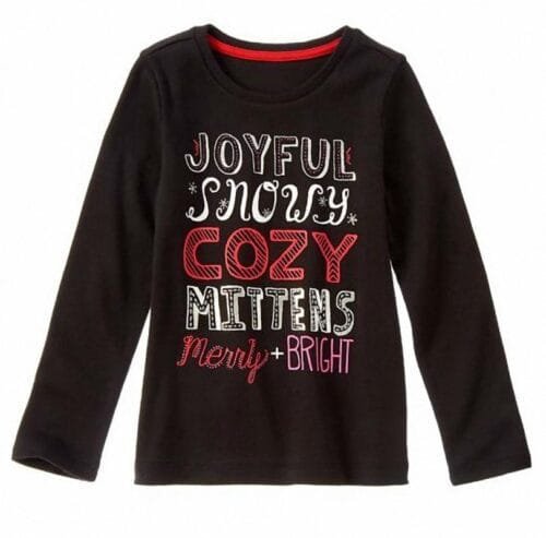Camiseta Gymboree Cozy Sparkle negro